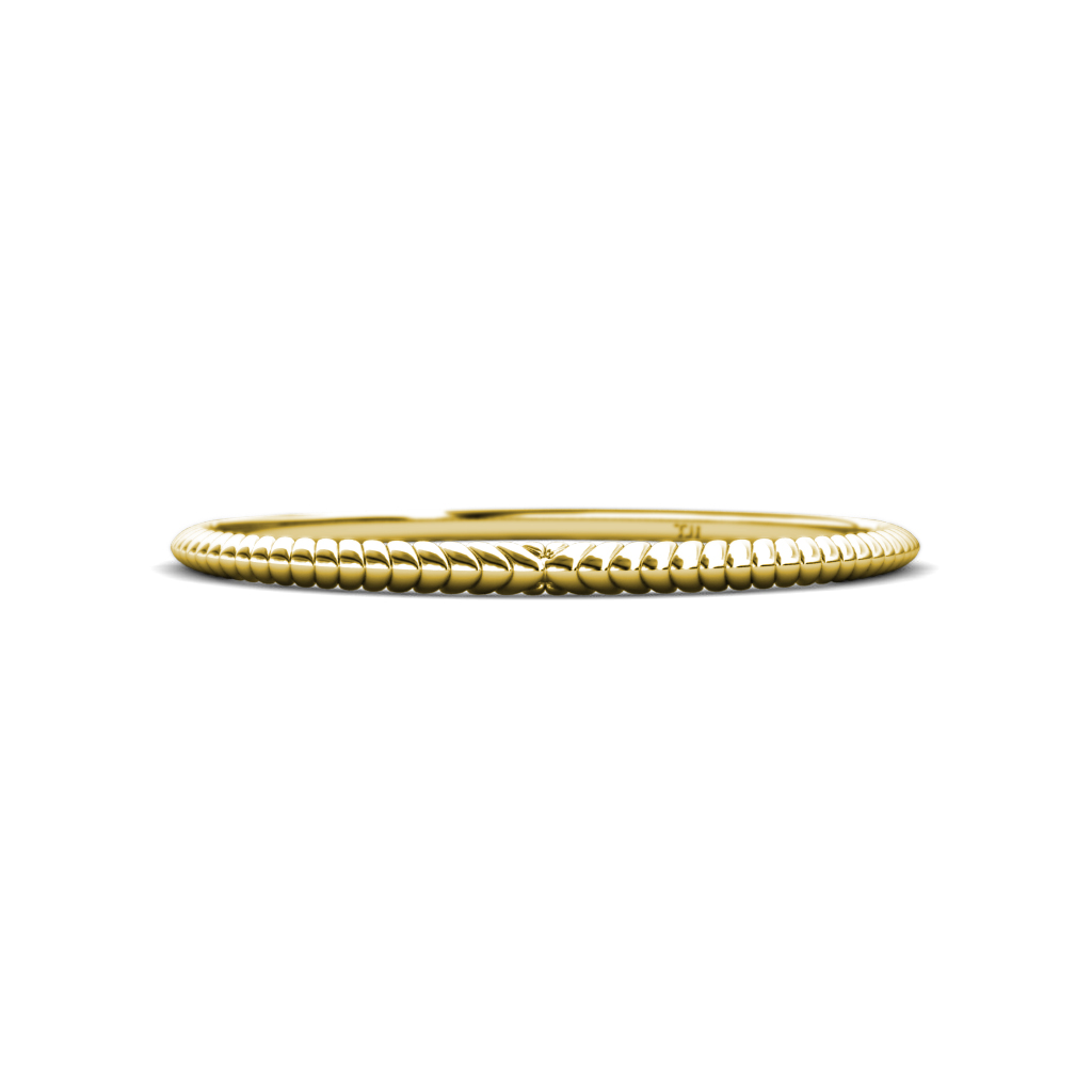 Stella 1.00 mm Rope Wedding Band 